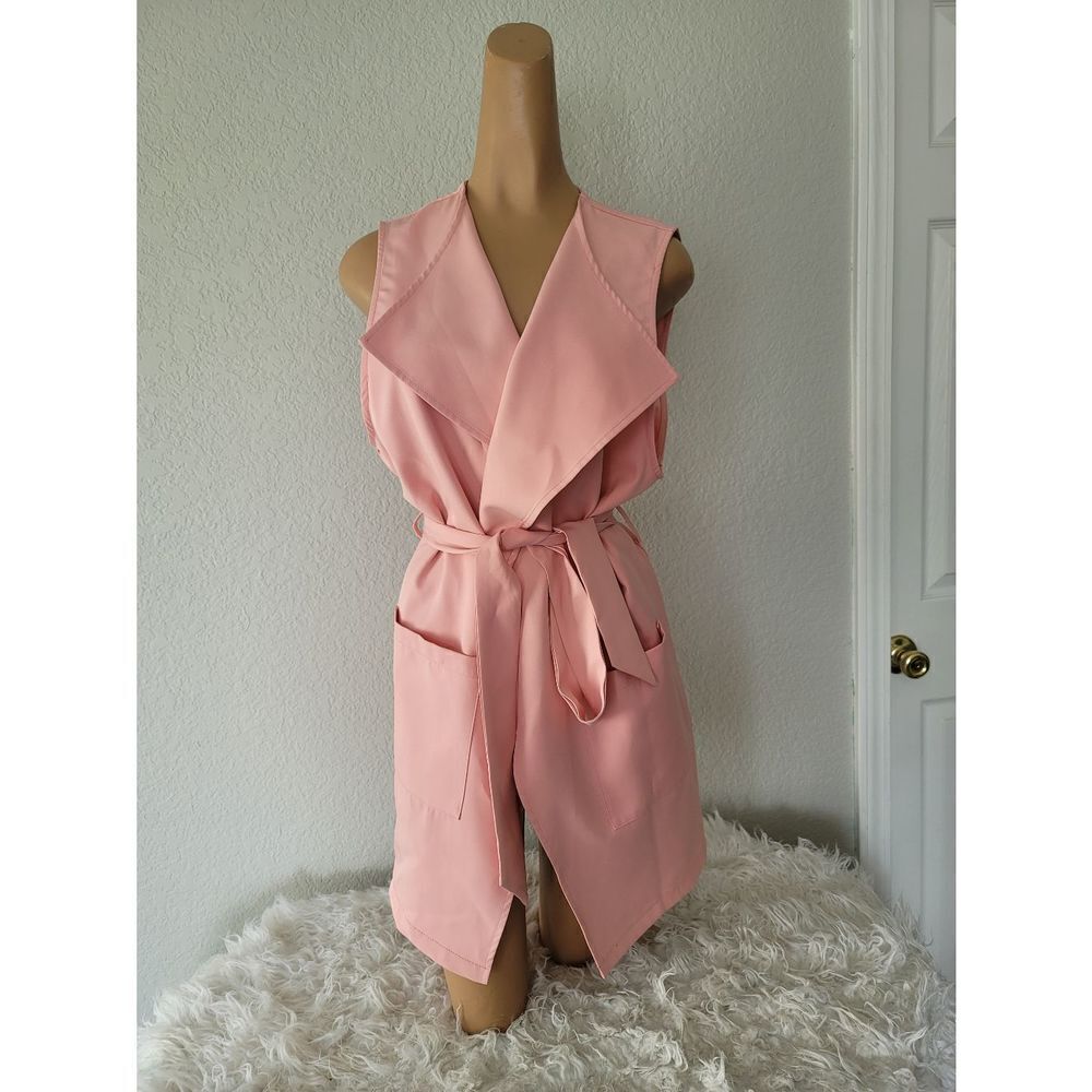 Rosette Pink Wrap Dress